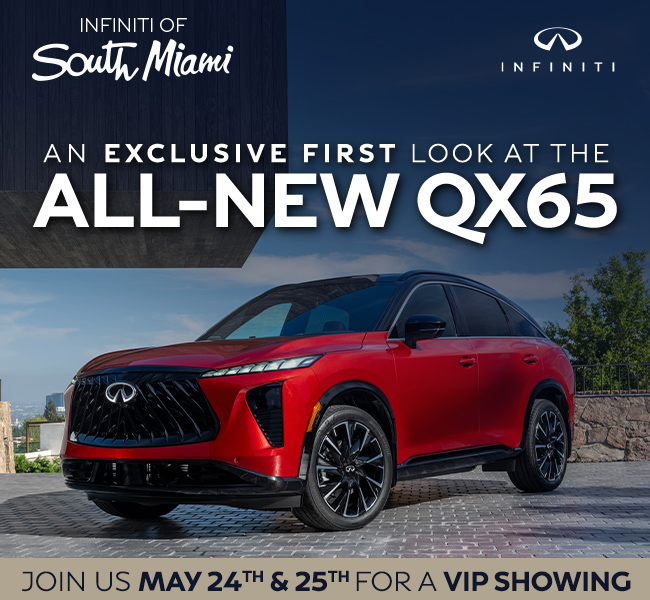 An exclusive first look at the All-New QX65 - Join us May 24 and 25 for a VIP Showing