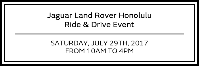 Jaguar Land Rover Honolulu Ride & Drive Event