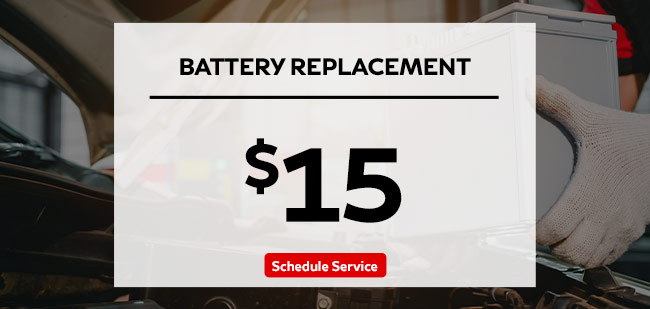 $15 off Battery Replacement