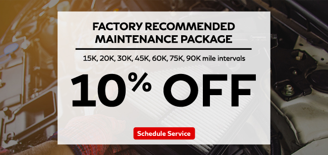  factory recommended maintenance package
