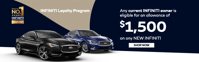 special loyalty offer for an allowance for current INFINITI owners