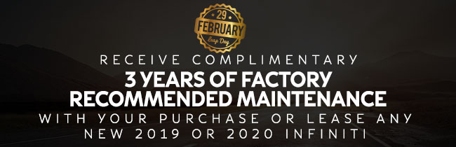 Receive complimentary 3 years of Factory Recommended Maintenance 