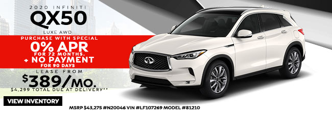 2020 INFINITI QX50 LUXE AWD 