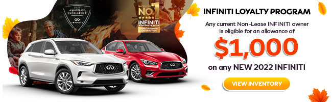 $1,000 on any new 2022 Special offer on INFINITI Models