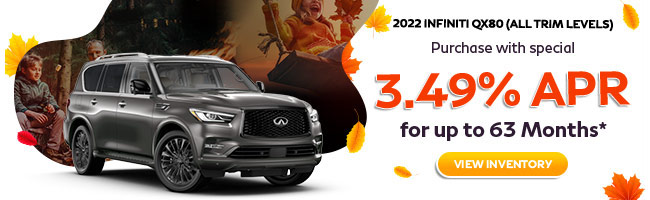 3.49% APR Special offer on INFINITI Models