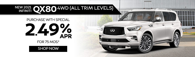 Special Low APR for all Certified Pre-Owned 2016 – 2021 INFINITI's