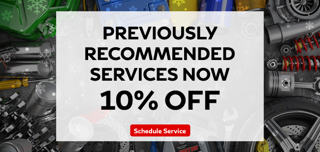 10% off previously recommended service
