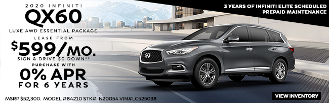 2020 INFINITI QX60 LUXE AWD ESSENTIAL PACKAGE 