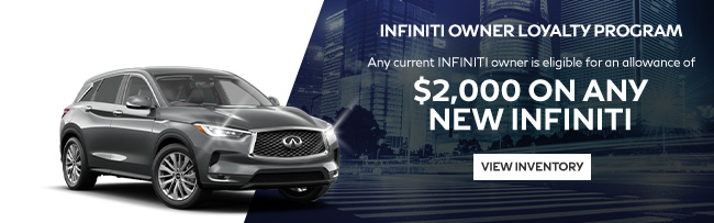 $2,000 off on any new 2022 Special offer on INFINITI Models if you already own an INFINITI