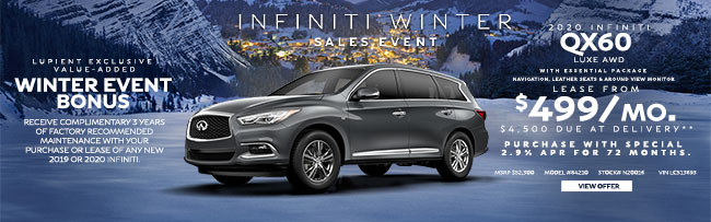 2020 INFINITIT QX60 LUXE AWD Essential