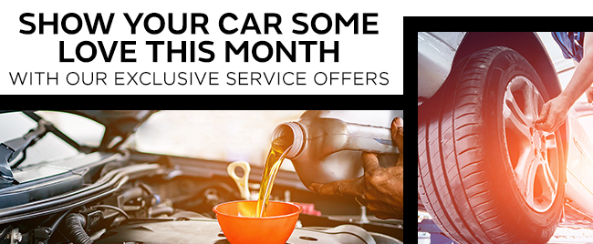 Show your car some love this month with our exclusive service offers