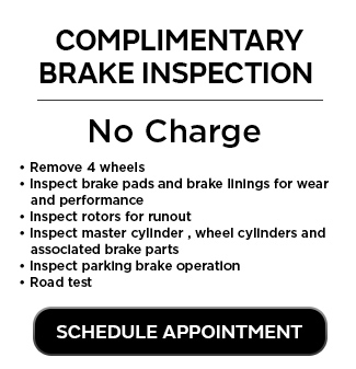 Complimentary Brake Inspection 