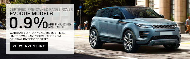 Certified Pre-Owned Range Rover Evoque Models