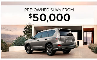 pre-owned SUVs from $50,000