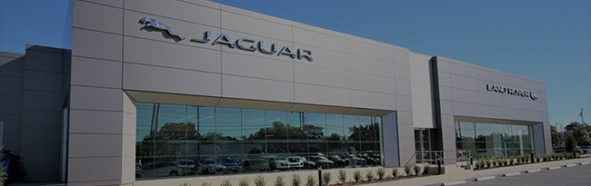 Front of Jaguar Dealership Building