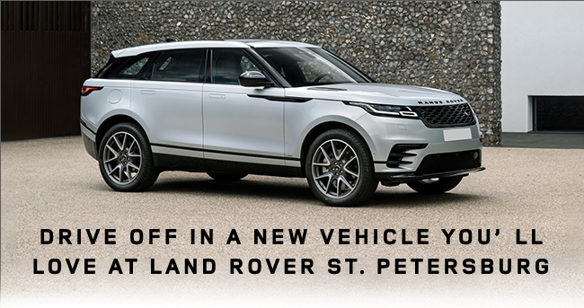 Drive off in a new Vehicle you'll Lovv at Land Rover St. Petersburg