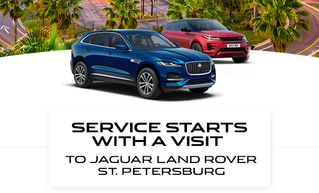 service starts with a visit to Jaguar Land Rover St. Petersburg