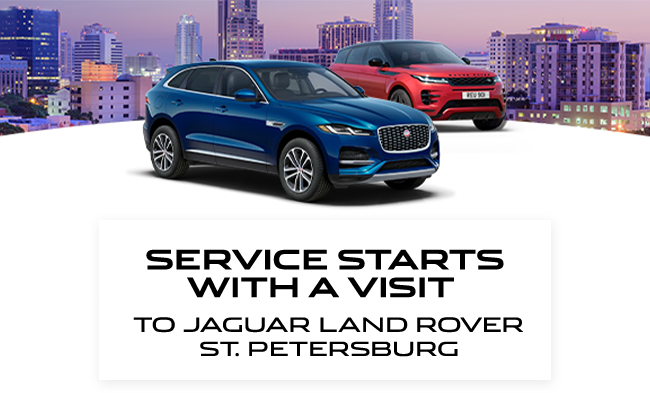 service starts with a visit to Jaguar Land Rover St. Petersburg