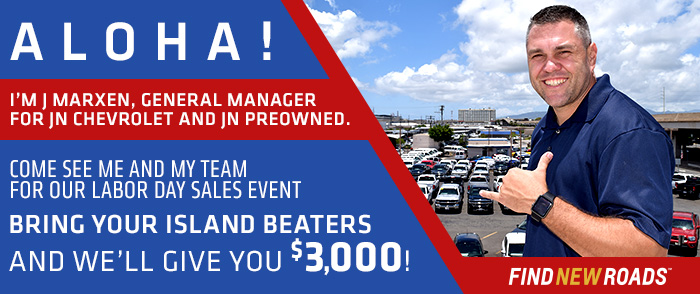 Aloha! Bring your island beaters and we’ll give you $3,000!