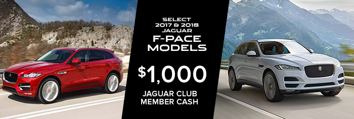 Select 2017 & 2018 Jaguar F-PACE Models
