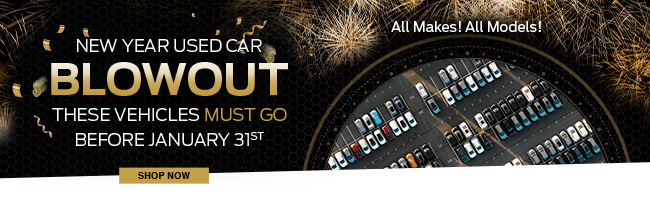 New Year used car blowout - These vehicles must go before January 31st