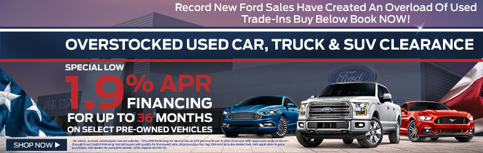 Overstocked Used Car, Truck & SUV Clearance