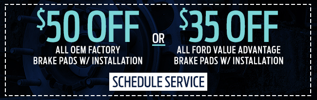 Savings on Brake Pad Installation