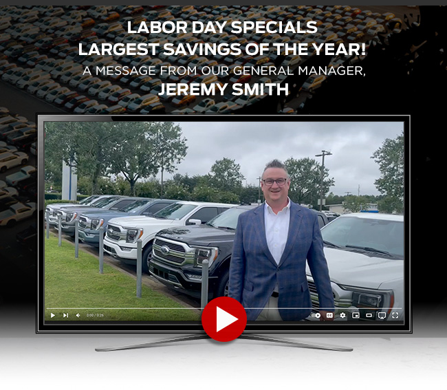 promotional Labor Day message from Jim Tidwell Ford