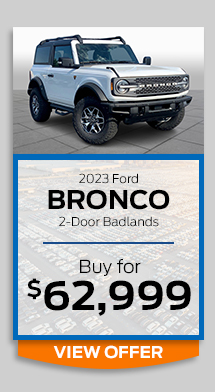 Bronco special offer