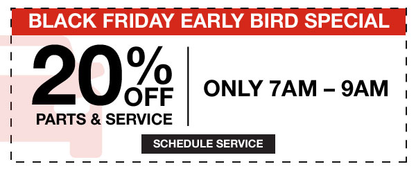Black Friday Early Bird Special