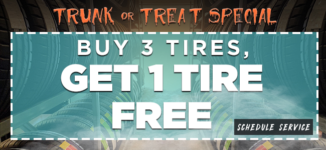 Buy 3 Tires, Get 1 Tire Free
