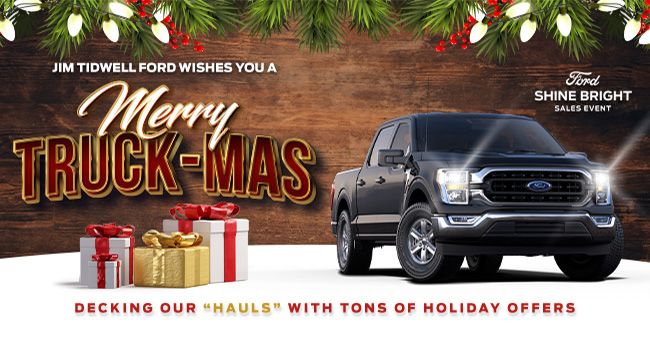 jim tidwell Ford wishes you a Merry Truck-mas