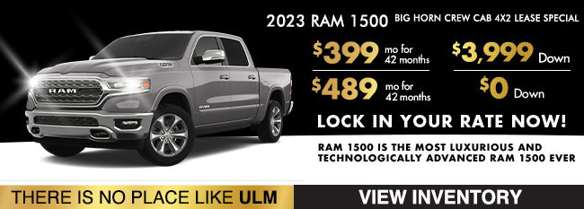 special offer on 2023 RAM 1500 Big Horn Crew Cab