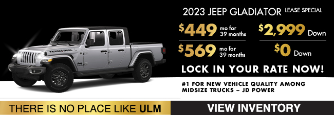 2023 Jeep Gladiator lease special