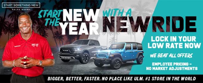 start the new year with a new ride, lock in your low rate now, we beat all offers