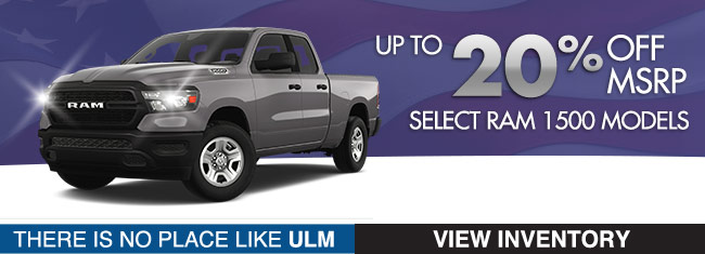 Special offers on Select RAM 1500 models