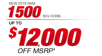Up To $12,000 Off Msrp