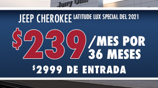 Jeep Cherokee Latitude LUX special del 2021