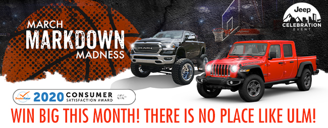 March Markdown Madness Win Big This Month At Jerry Ulm!
