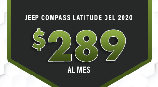 Jeep Compass Latitude del 2020 $289 al mes