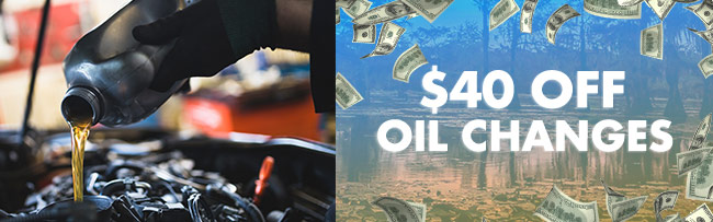 $40 off oil change