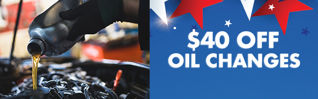 $40 off oil change