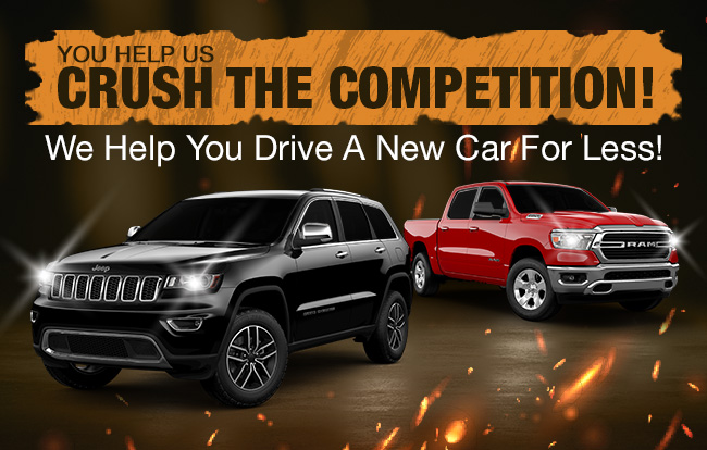 You Help Us Crush The Competition We Help You Drive A New Car For Less!