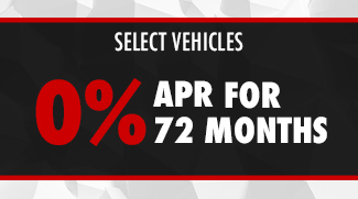 0% APR for 72 Months on Select Vehicles