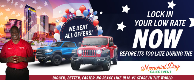 Image of Vehicles in Promotional Offer from Jerry Ulm Chrysler Dodge Jeep RAM in Tampa Florida