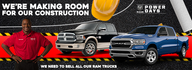 We’re Making Room With Our Construction, We Need To Sell All Our RAM Trucks