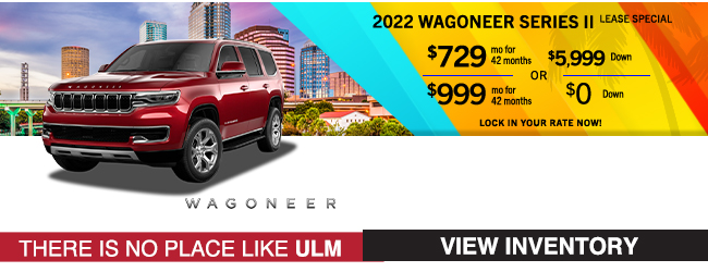 Red Wagoneer with offer