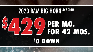 2020 Ram Big Horn 4x2 Crew 