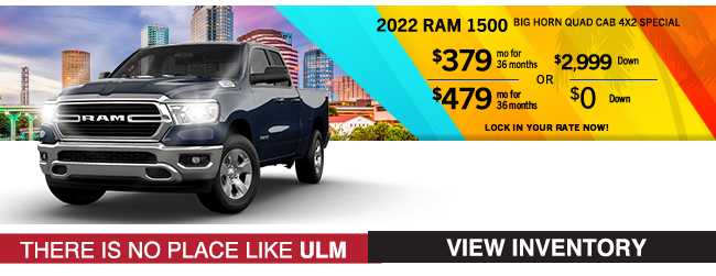 Blue RAM 1500 with offer