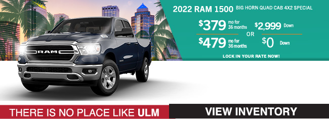 Blue RAM 1500 with offer